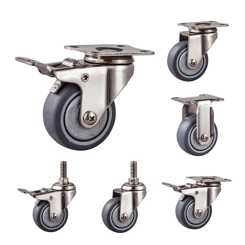 SUS304 Light Duty Celters TPR -pyörät